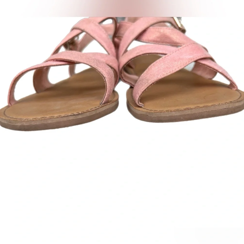 TOMS Shimmer Pink/Coral Sandal Women Size 11 - Picture 9 of 11